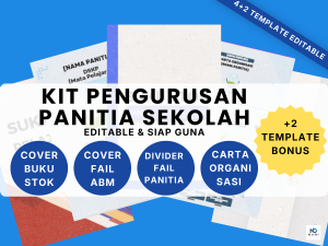Kit Pengurusan Panitia Sekolah Editable Canva Template untuk Guru