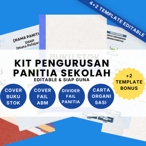 Kit Pengurusan Panitia Sekolah Editable Canva Template untuk Guru