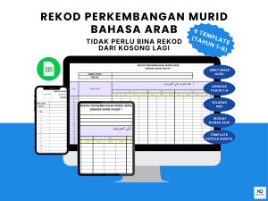 Kit Rekod Perkembangan Murid Bahasa Arab Tahun 1-6 Google Sheets